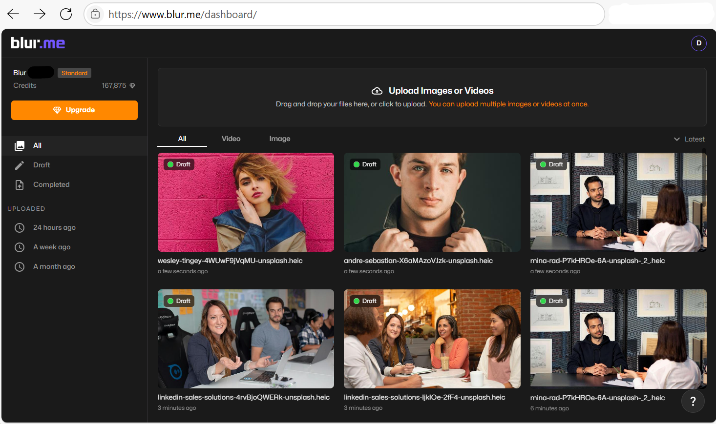 Cómo usar el convertidor de fotos HD gratuito de BlurMe para subir y convertir imágenes en línea sin perder calidad