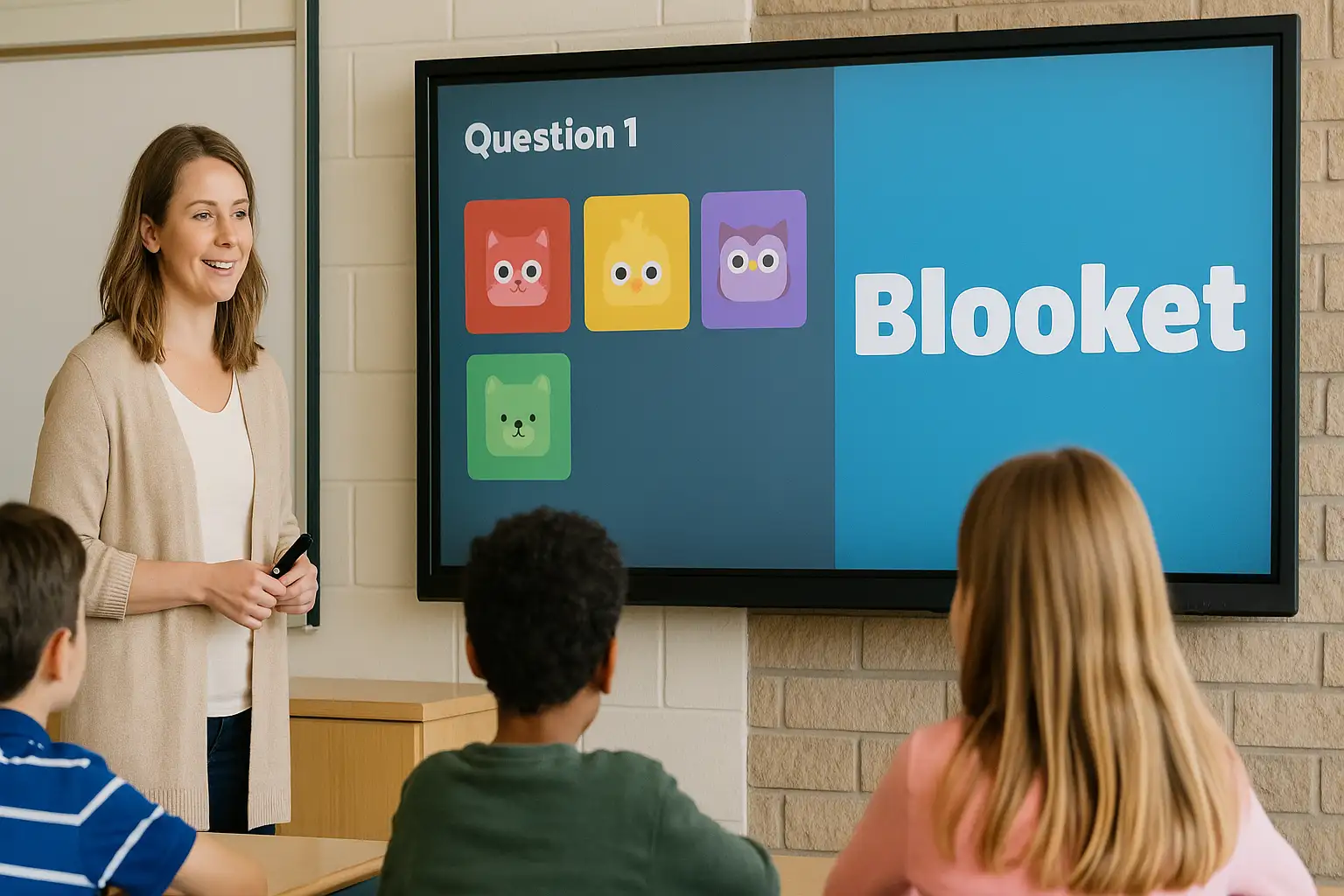 Students and teachers playing Blooket games