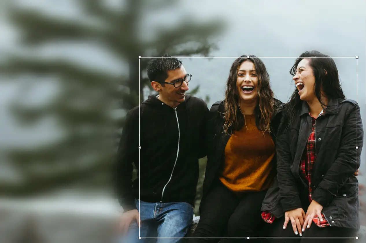 Blurred video background online using BlurMe.