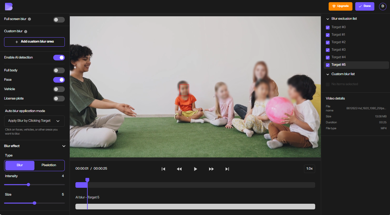 Using BlurMe AI for privacy-focused teacher strategy.