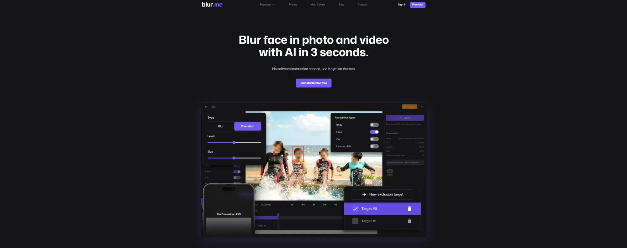 Top AI blur tool to blur students faces.