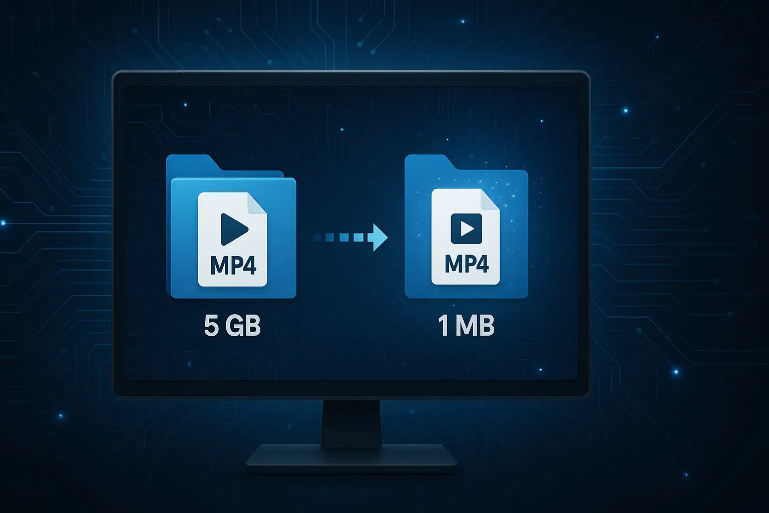 MP4-Kompressor online kostenloses Tool, um MP4 ohne Qualitätsverlust zu komprimieren und die Videodateigröße für schnelleres Teilen zu reduzieren.