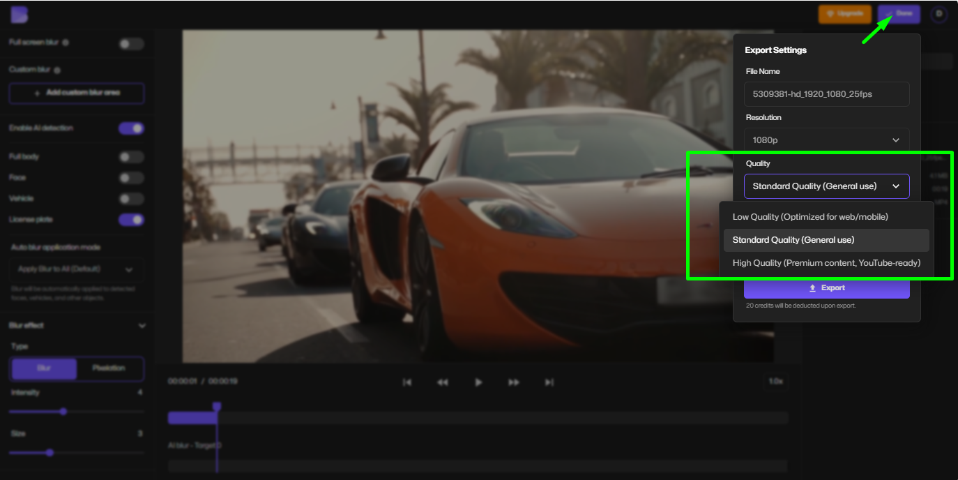 Wählen Sie MP4-Kompressionseinstellungen, um die MP4-Größe ohne Qualitätsverlust zu reduzieren.