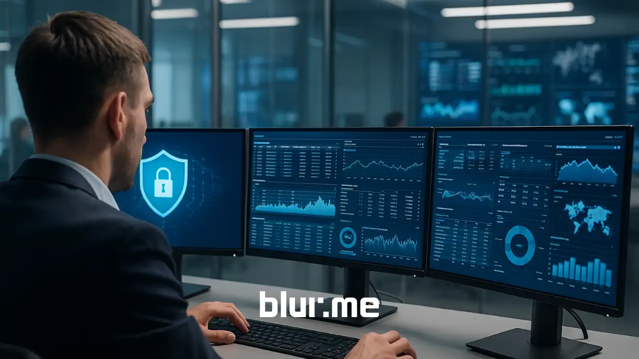 Plateformes de sécurité et logiciel de rédaction de vidéos comme BlurMe protégeant les données sensibles de surveillance.