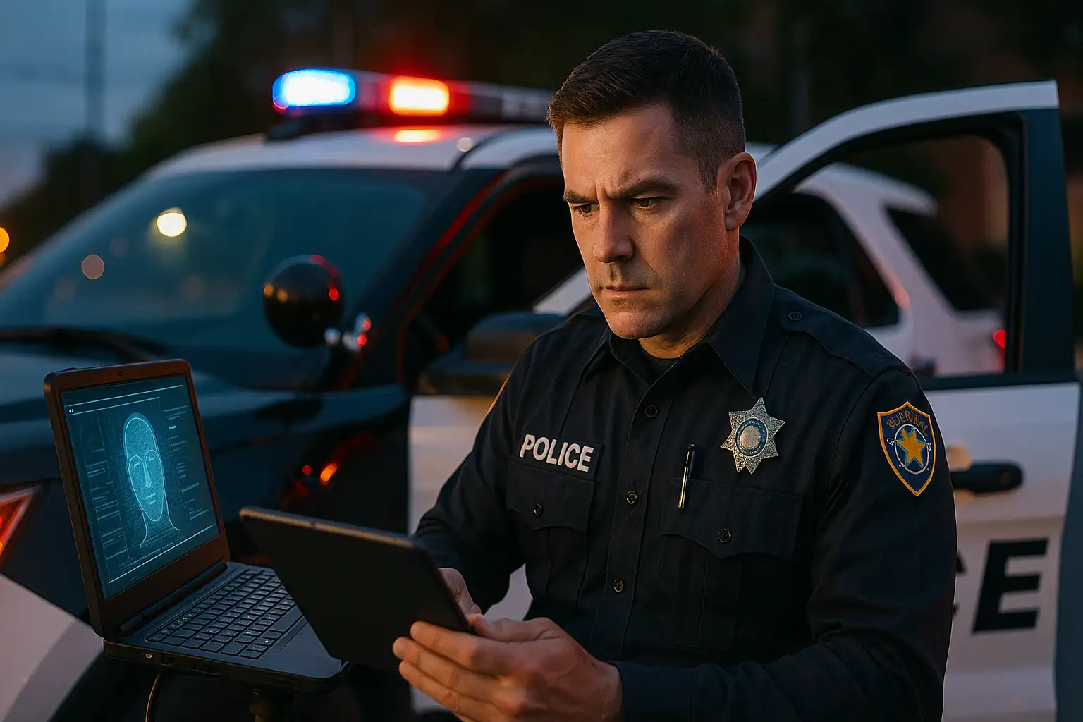 AI law enforcement technology tools including police AI, video redaction and public safety data systems in 2025