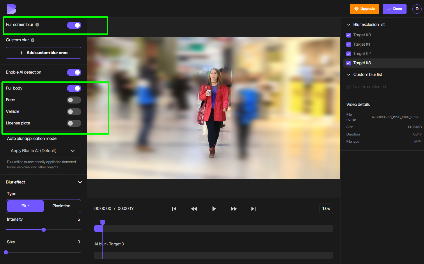 BlurMe AI redaction software