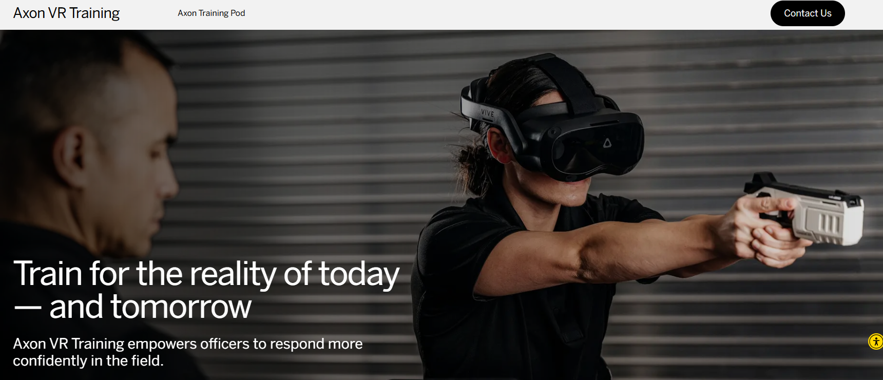 Axon VR homepage.
