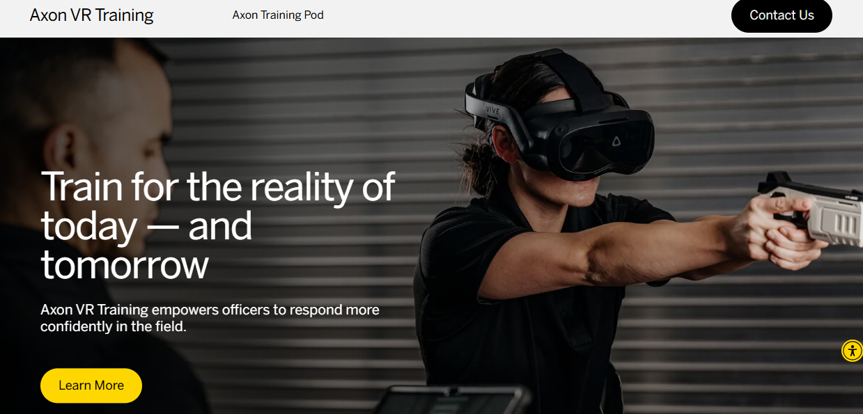 Axon video redaction homepage.