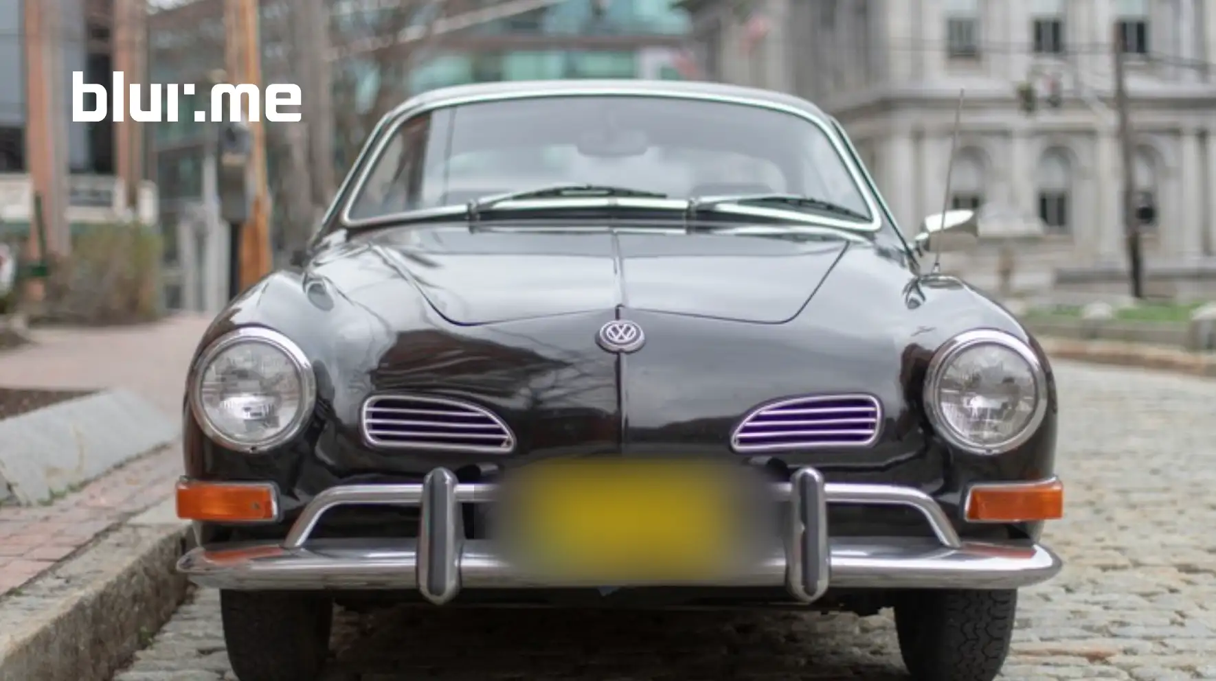 blurring license plate in video automatically with AI using BlurMe to hide number plates.