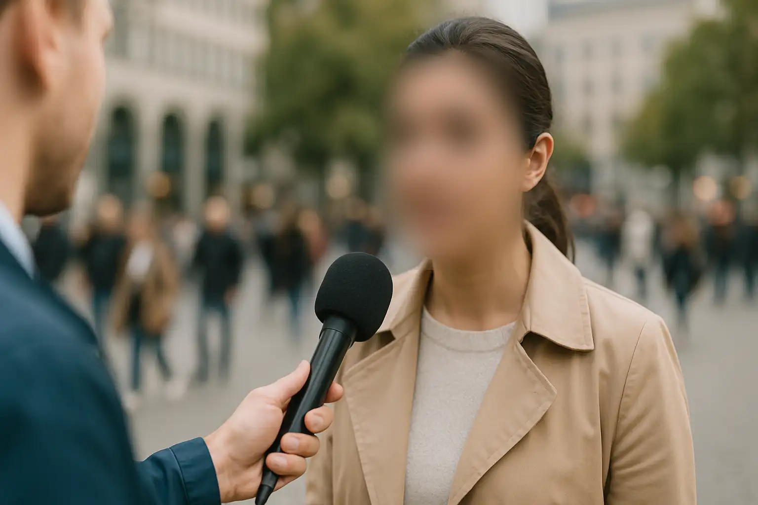 Person using BlurMe online blur tool to add video blur to their video.