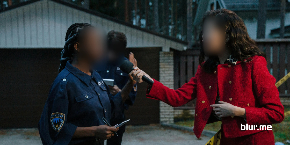 Face redaction in video using BlurMe AI to blur and pixelate faces automatically.