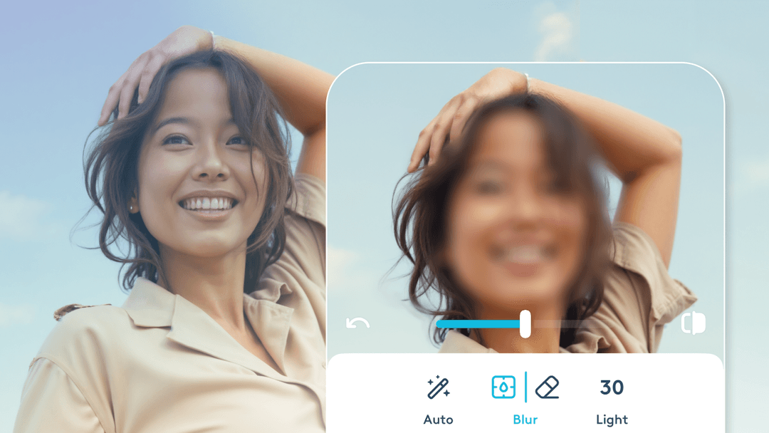 Facetune blur image page.