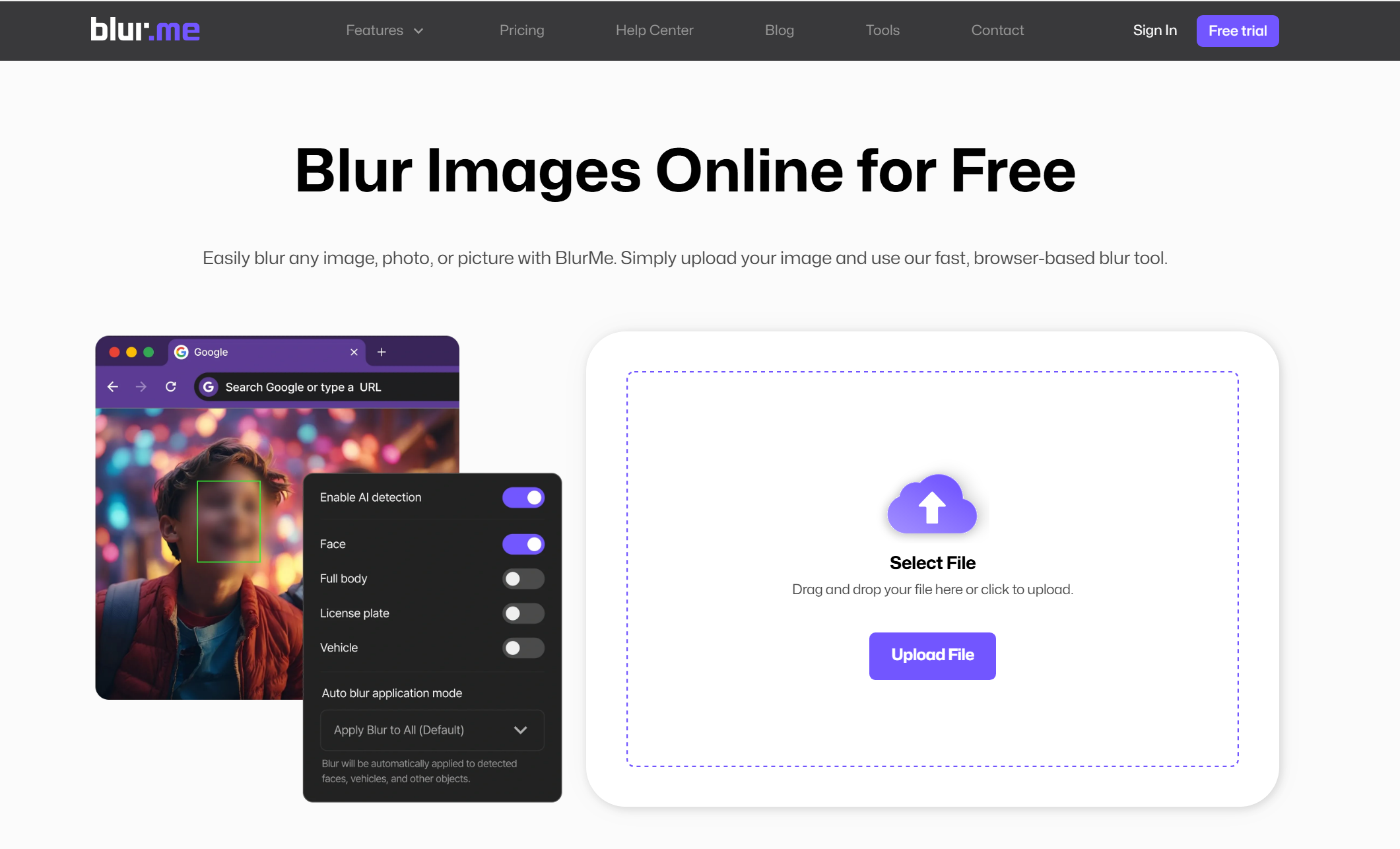 Blur Image homescreen